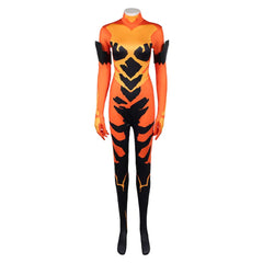 Volcanikka orange Jumpsuit Invincible Volcanikka Cosplay Outfit