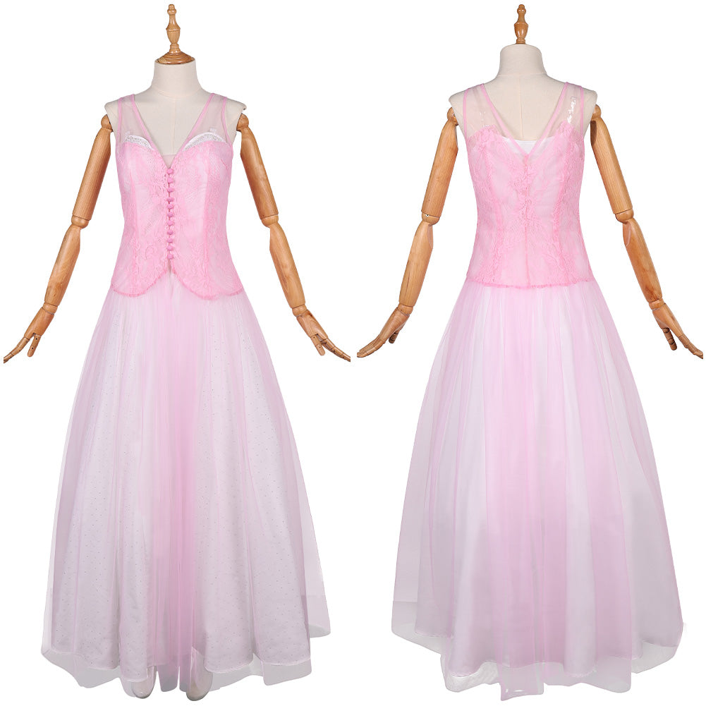 Wicked Teil 2 for Good Glinda rosa Kleid Damen Cosplay Kostüm