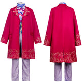 Willy Wonka rot Kostüm Charlie und die Schokoladenfabrik Wonka Cosplay Outfit