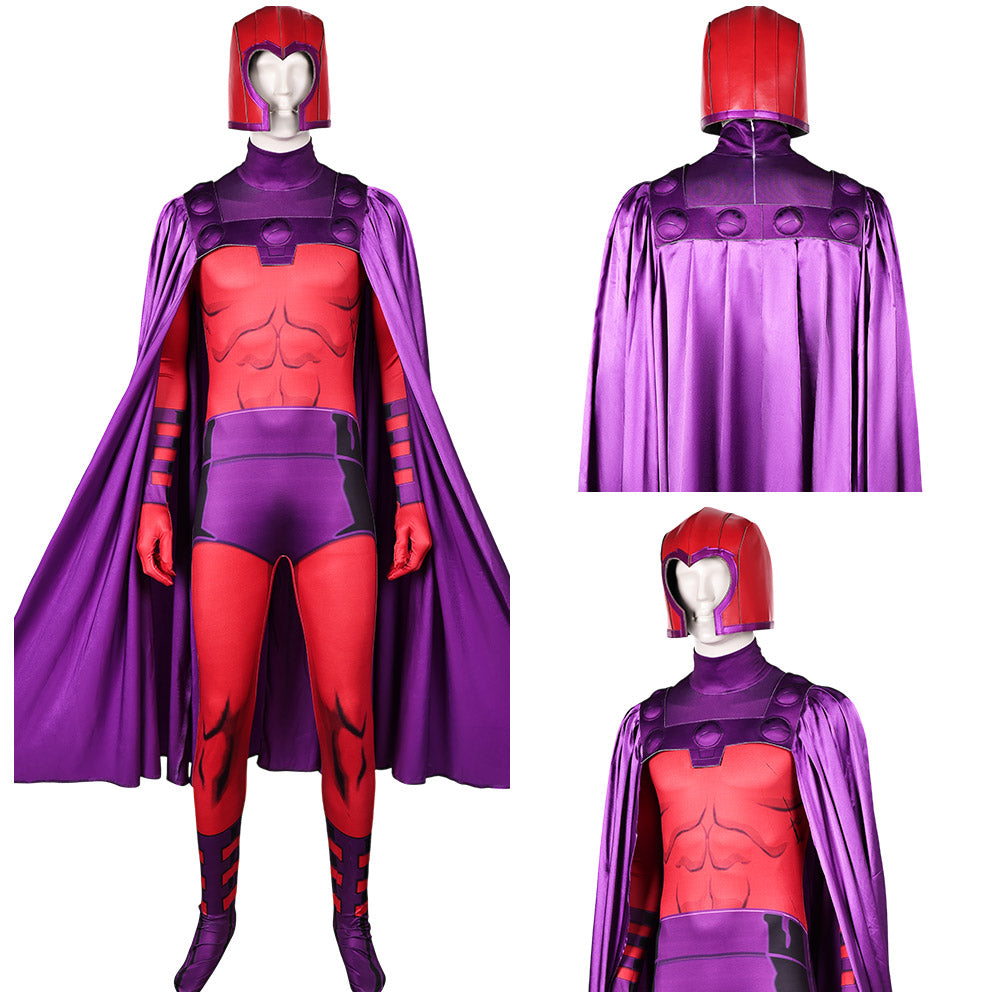 X-Men '97 Magneto Jumpsuit Cosplay Halloween Karneval Outfits