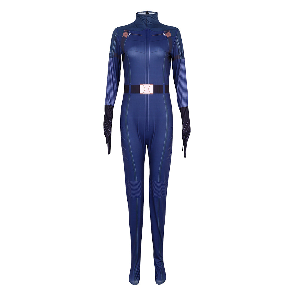 Yelena Belova blau Jumpsuit Thunderbolts Yelena Cosplay Kostüm