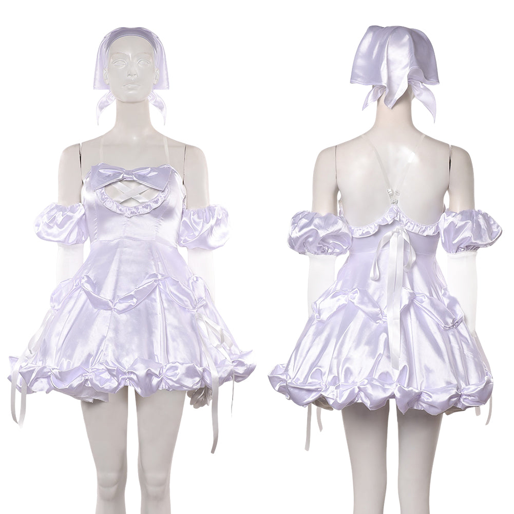 Zombie Stage AU Sua weiß Outfit Alien Stage Sua Cosplay Kostüm
