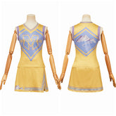 Zombies 4: Dawn of the Vampires (2025) Addison gelb Kleid Cheerleader-Uniform