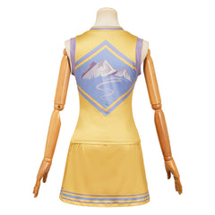 Zombies 4: Dawn of the Vampires (2025) Addison gelb Kleid Cheerleader-Uniform