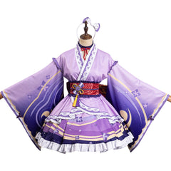 Genshin Impact Raiden Shogun Lolitakleid Cosplay Kostüm originell Halloween Kanreval Outfits Cossky®
