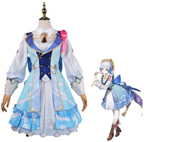 Genshin Impact Kamisato Ayaka Kleid Cosplay Halloween Karneval Outfits