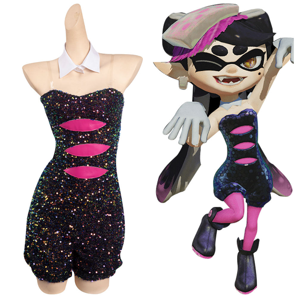 Splatoon Cosplay Callie Kostüm Halloween Karneval Jumpsuit