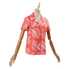 Isabelle Sommer T-Shirt Animal Crossing Isabelle Oberteil Hemd Cosplay Kostüm