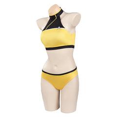 Star Trek: Lower Decks 1 Cosplay Gelb Bademode Damen Sommer Originell 2tlg. Badeanzug