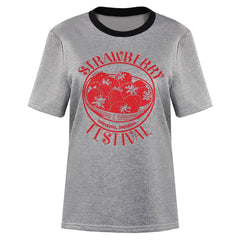 Elf T-Shirt Stranger Things 4 Eleven Cosplay T-shirt Sommer Kurzarm rundhals T-Shirt