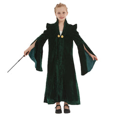 Mädchen Harry Potter Minerva McGonagall Kostüm Robe Mantel Halloween Karneval Kostüm