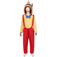 Kinder Pinocchio Cosplay Kostüm Jumpsuit Nachtwäsche Halloween Karneval Originell Pyjamas