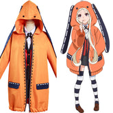Kakegurui Compulsive Gambler Yomoduki Runa Cosplay Kostüm Hoodie Jacke Hooded mit Kaputze