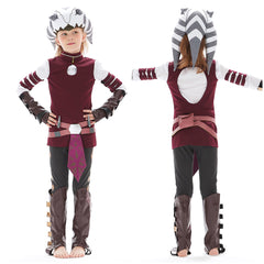 Kinder Ahsoka Tano The Clone Wars Cosplay Kostüm Halloween Karneval Outfits