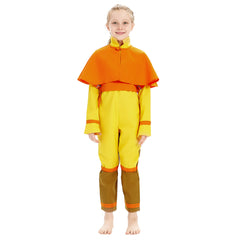 Kinder Jungen Aang Kostüm Avatar – Der Herr der Elemente Aang Cosplay Halloween Karneval Kostüm