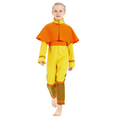 Kinder Jungen Aang Kostüm Avatar – Der Herr der Elemente Aang Cosplay Halloween Karneval Kostüm