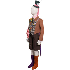 Kinder Alice in Wonderland Mad Hatter originelle Kostüm Halloween Karneval Outfits Cossky®