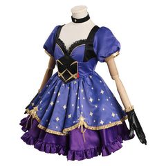 Genshin Impact Mona HEXE Cosplay Kostüm Halloween Karneval Outfits