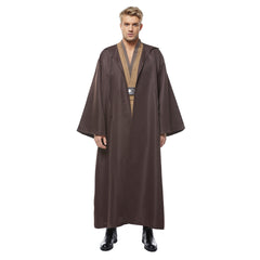 Kenobi Jedi TUNIC Cosplay Kostüm Braun Version