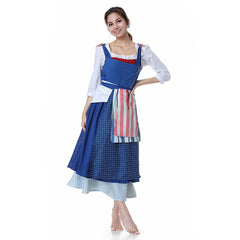 Die Schöne und das Biest Beauty and the Beast Belle Emma Watson Kleid Dienstmädchen Cosplay Kostüm