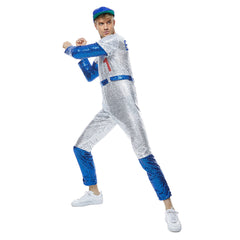 Elton John Baseballuniform Rocketman Cosplay Kostüm Jumpsuit Kappe