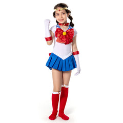 Kinder Sailor Moon Tsukino Usagi Kostüm Mädchen Halloween Karneval Kostüm