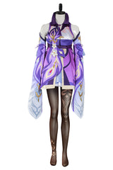 Keqing Kostüm Genshin Impact Keqing Cosplay Damen Halloween Karneval Kostüm