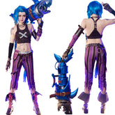 Arcane: League of Legends LoL Jinx Cosplay Kostüme Uniformen Outfits Halloween Karneval Set