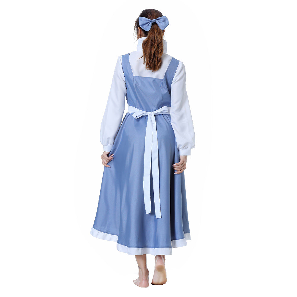Die Schöne und das Biest Dienstmädchen Schurz Kleid Cosplay Kostüm