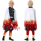 Kinder Blade Of Demon Destruction Kinder Rengoku Kyoujurou Kostüm Cosplay Halloween Karneval Kostüm