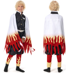 Kinder Blade Of Demon Destruction Kinder Rengoku Kyoujurou Kostüm Cosplay Halloween Karneval Kostüm