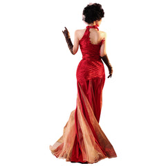 Cruella Cruella de Vil Rot Cosplay Kostüme Outfits Halloween Karneval Kleid