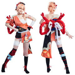 Genshin Impact Yoimiya Halloween Karneval Outfits