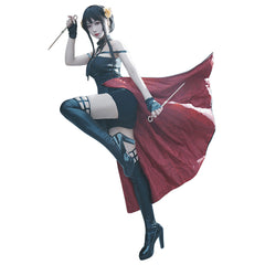 SPY×FAMILY Yor Forger Cosplay Kostüm Outfits Halloween Karneval Kleid