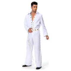 Elvis 2022 Elvis Aron Presley Cosplay Kostüm Outfits Halloween Karneval Anzug