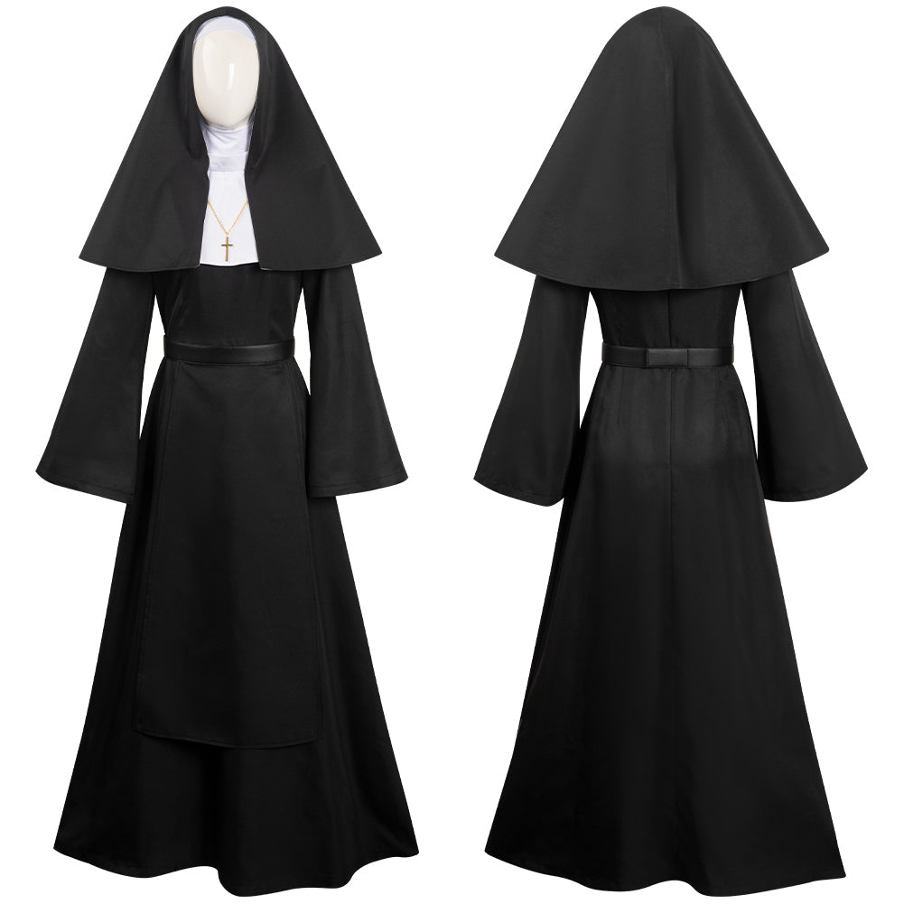 The Nun 2 Demon Nun Uniform Cosplay Kostüm Halloween Karneval Outfits