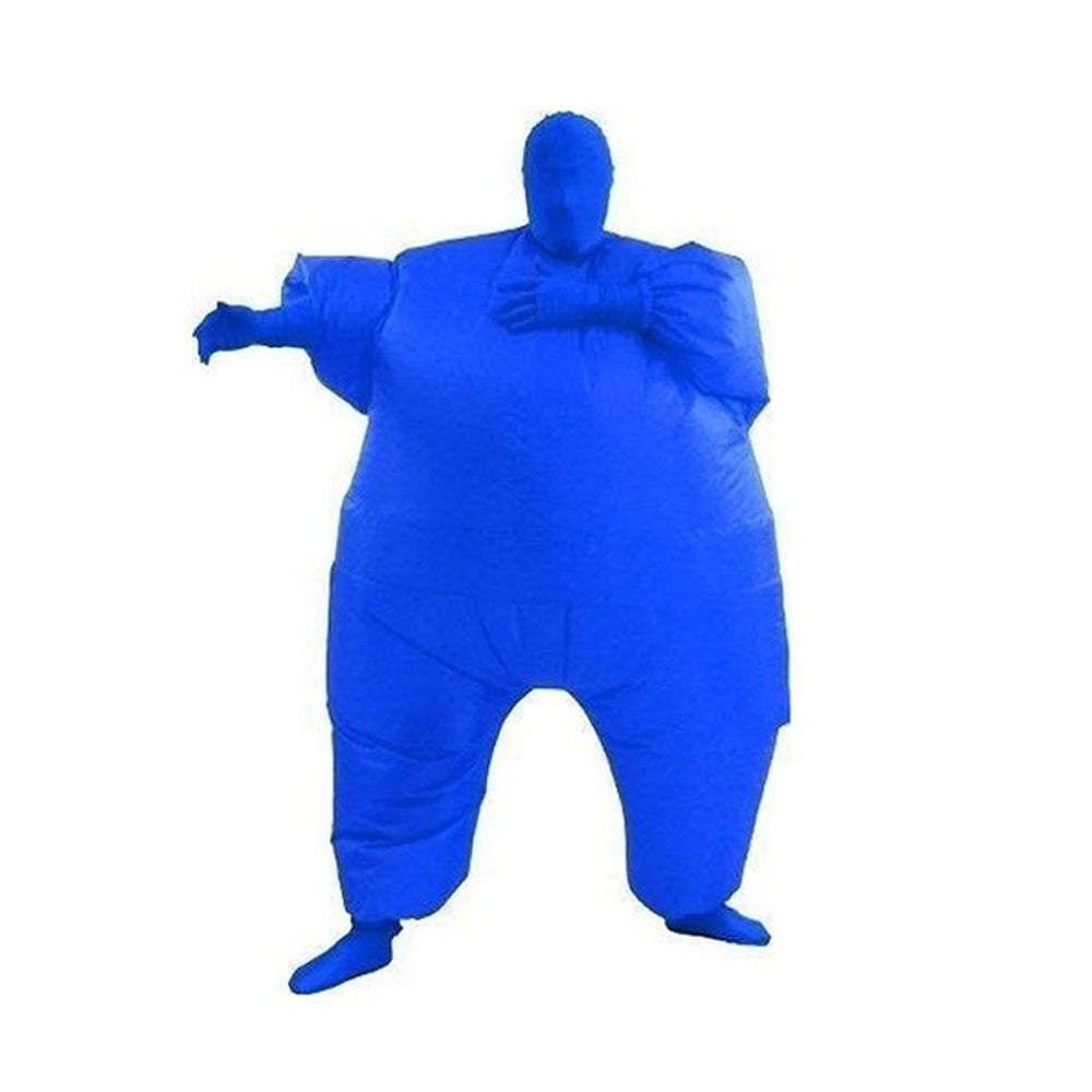 Erwachsene Fatsuit Inflatable Aufblasbares Kostüm Jumpsuit Blau –