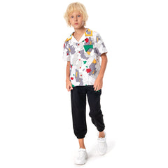 Stranger Things Dustin Henderson Cosplay 3D Druck Kurzarm Halloween Karneval T-Shirt