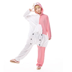 Monokuma und Monomi rosa Schlafanzug Danganronpa Dangan Ronpa Monomi Jumpsuit Cosplay Pajamas für Erwachsene