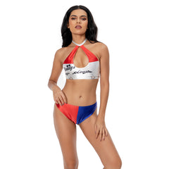 Harley Quinn Cosplay Sexy Bademode Erwachsene Sommer 2tlg. Badeanzug