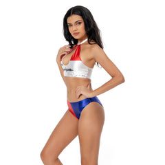 Harley Quinn Cosplay Sexy Bademode Erwachsene Sommer 2tlg. Badeanzug