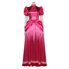 The Super Mario Bros. Movie Prinzessin Peach Kleid Cosplay Halloween Karneval Outfits
