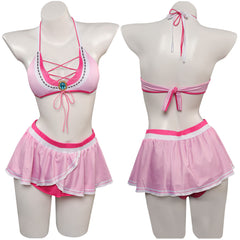 Prinzessin Peach 3tlg. Damen Bademode The Super Mario Bros. Movie Badeanzug