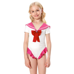 Kinder Mädchen Sailor Moon Tsukino Usagi Cosplay Bademode Sommer einteiliger Badeanzug