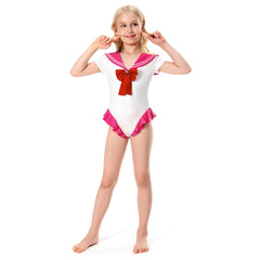 Kinder Mädchen Sailor Moon Tsukino Usagi Cosplay Bademode Sommer einteiliger Badeanzug