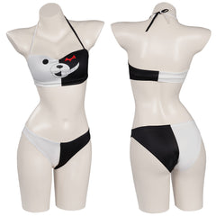 Danganronpa Monokuma Sexy zweiteilige Badeanzug Bikin Halloween Karneval Outfits