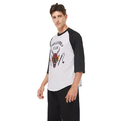 Stranger Things Staffel 4 (2022) Cosplay Eddie Munson Kostüm Erwachsene Hellfire Club T-Shirt Halloween Karneval Outfits