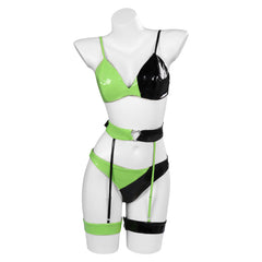 Shego Sexy Kostüm Set Kim Possible Cosplay Halloween Karneval Outfits