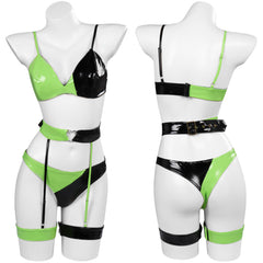 Shego Sexy Kostüm Set Kim Possible Cosplay Halloween Karneval Outfits