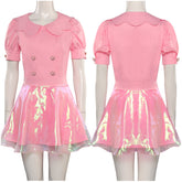 Film Barbie 2023 originell rosa Kleid Cosplay Kostüm auch für Alltag